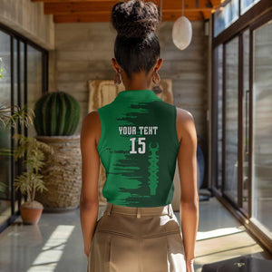 Madagascar Football Custom Women Sleeveless Polo Shirt Go Champions - African Pride