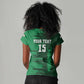 Madagascar Football Custom Women V-Neck T-Shirt Go Champions - African Pride