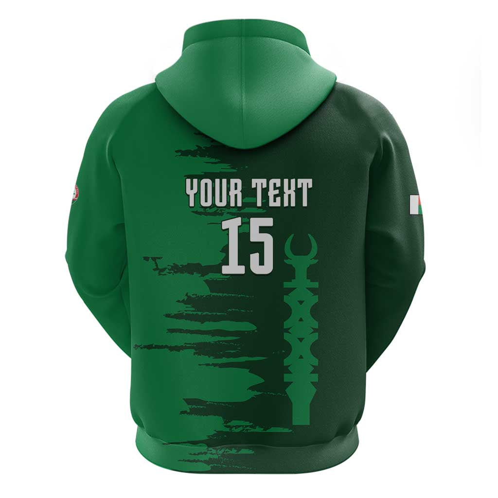 Madagascar Football Custom Zip Hoodie Go Champions - African Pride