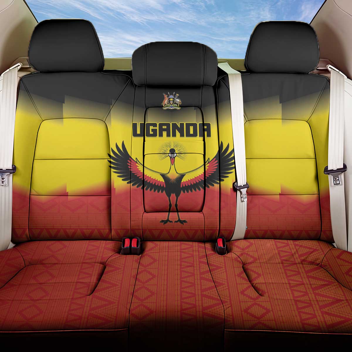 Uganda Football Back Car Seat Cover Go Champions - African Pride