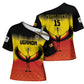 Custom Uganda Football Cross Shoulder Shirt Go Cranes Go