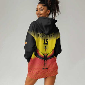 Uganda Football Custom Hoodie Dress Go Champions - African Pride