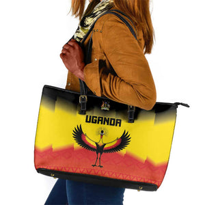 Uganda Football Leather Tote Bag Go Champions - African Pride