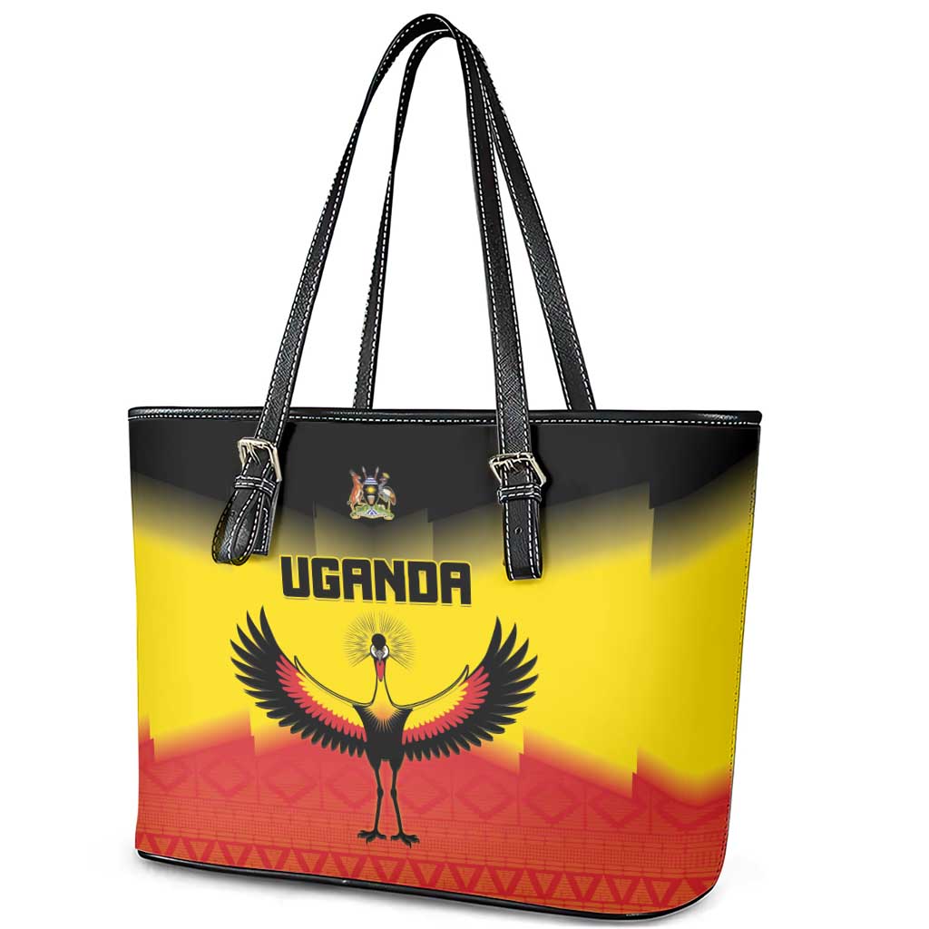 Uganda Football Leather Tote Bag Go Champions - African Pride