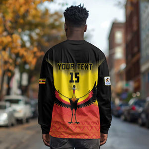 Uganda Football Custom Long Sleeve Shirt Go Champions - African Pride