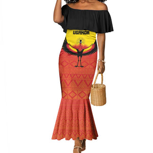 Uganda Football Custom Mermaid Dress Go Champions - African Pride