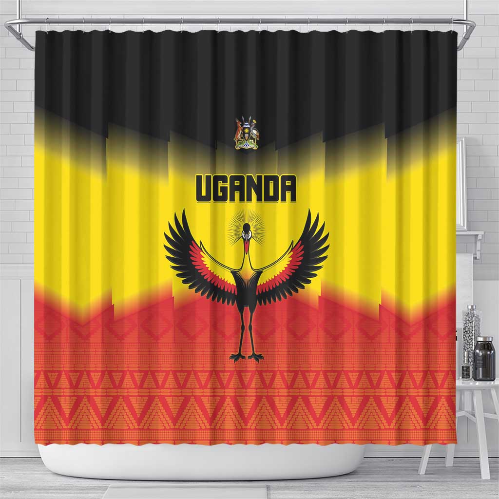 Uganda Football Shower Curtain Go Champions - African Pride