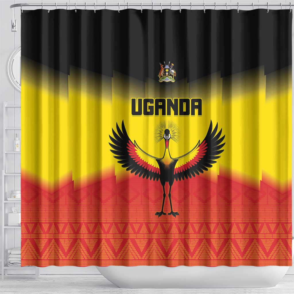 Uganda Football Shower Curtain Go Champions - African Pride