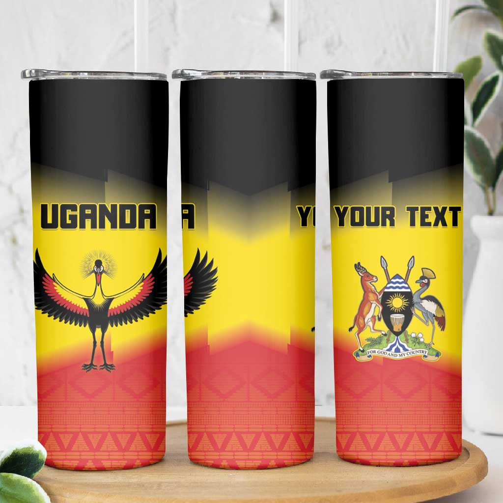 Uganda Football Custom Skinny Tumbler Go Champions - African Pride