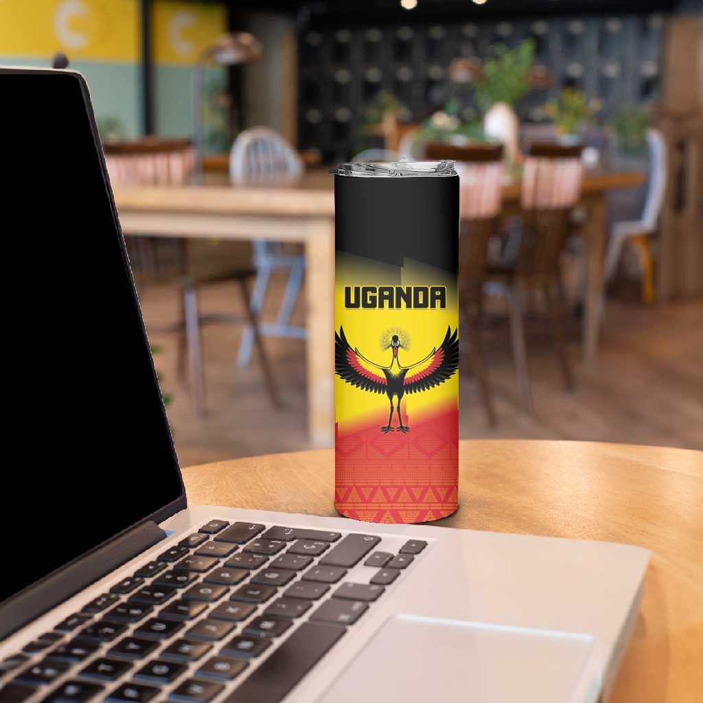 Uganda Football Custom Skinny Tumbler Go Champions - African Pride