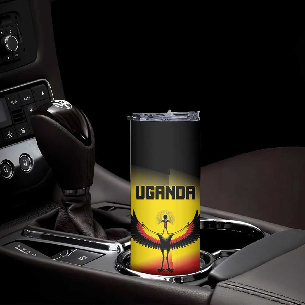 Uganda Football Custom Skinny Tumbler Go Champions - African Pride