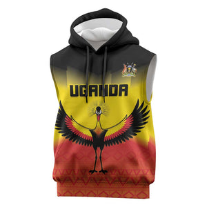 Uganda Football Custom Sleeveless Hoodie Go Champions - African Pride