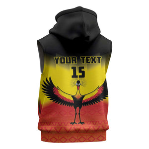 Uganda Football Custom Sleeveless Hoodie Go Champions - African Pride