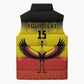 Custom Uganda Football Sleeveless Puffer Jacket Go Cranes Go