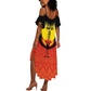 Uganda Football Custom Summer Maxi Dress Go Champions - African Pride