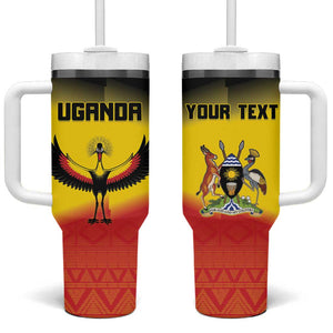 Uganda Football Custom Tumbler With Handle Go Champions - African Pride