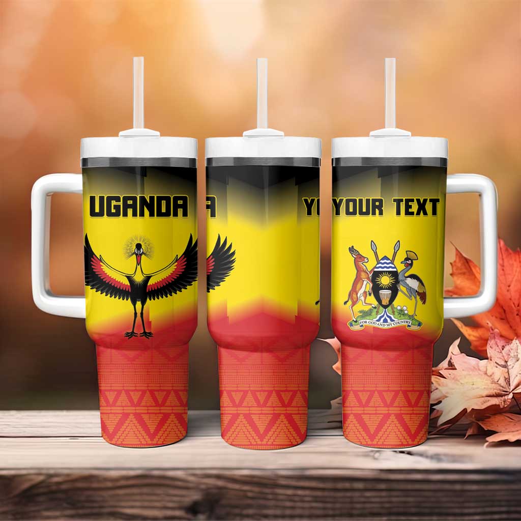 Uganda Football Custom Tumbler With Handle Go Champions - African Pride
