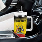 Uganda Football Custom Tumbler With Handle Go Champions - African Pride