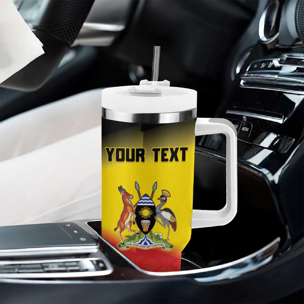 Uganda Football Custom Tumbler With Handle Go Champions - African Pride