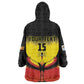 Uganda Football Custom Wearable Blanket Hoodie Go Champions - African Pride