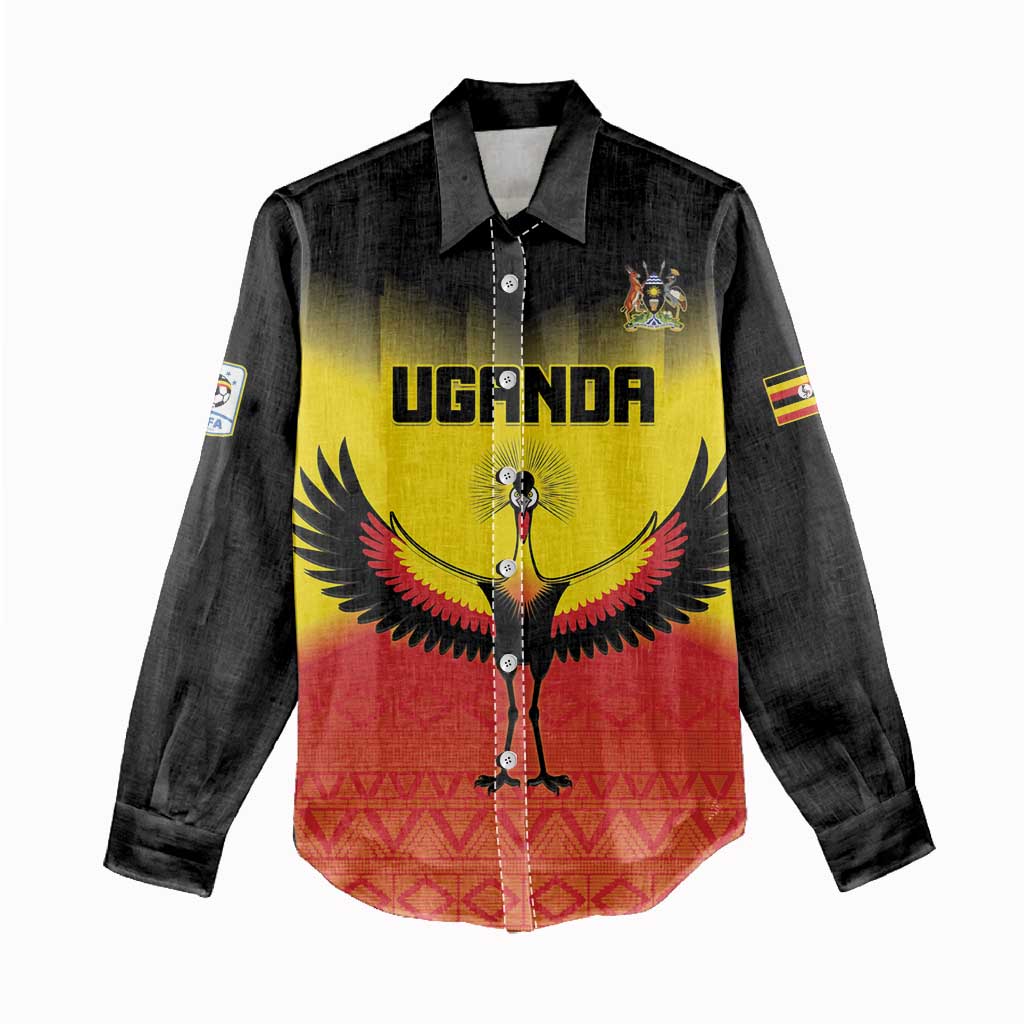 Uganda Football Custom Women Casual Shirt Go Champions - African Pride