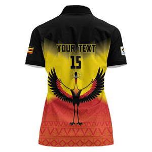 Uganda Football Custom Women Polo Shirt Go Champions - African Pride