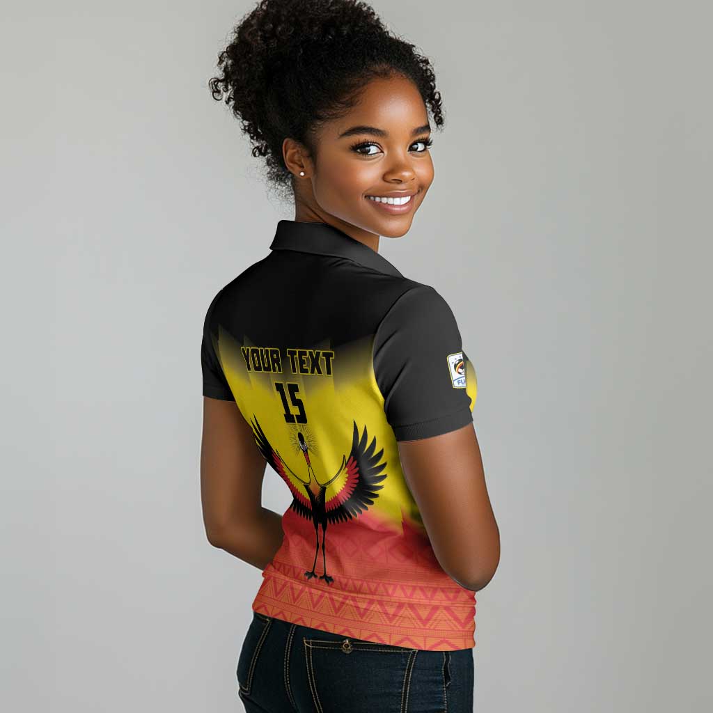 Uganda Football Custom Women Polo Shirt Go Champions - African Pride