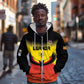 Uganda Football Custom Zip Hoodie Go Champions - African Pride