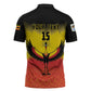 Custom Uganda Football Zipper Polo Shirt Go Cranes Go