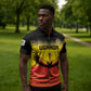Custom Uganda Football Zipper Polo Shirt Go Cranes Go