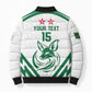 Custom Algeria Football Bomber Puffer Jacket Go Fennecs Go