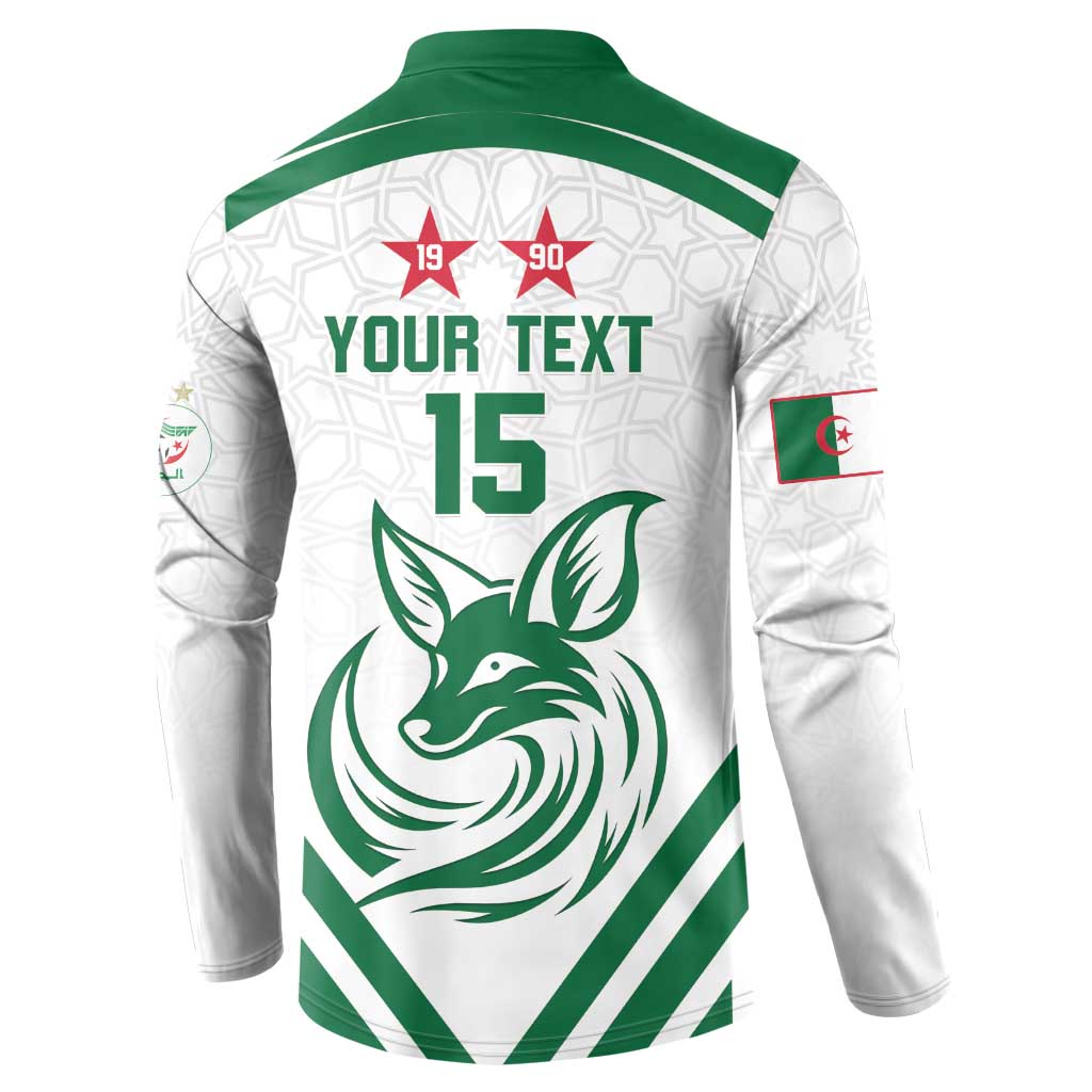 Custom Algeria Football Button Sweatshirt Go Fennecs Go