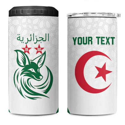 Algeria Football Custom 4 in 1 Can Cooler Tumbler Go Champions - African Pride