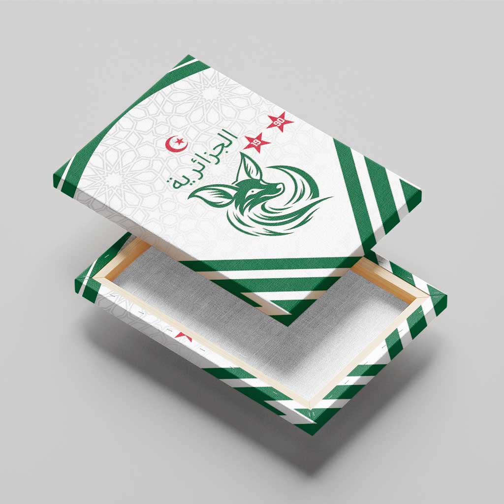 Algeria Football Canvas Wall Art Go Champions - African Pride
