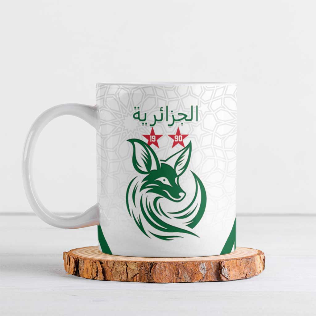 Custom Algeria Football Ceramic Mug Go Fennecs Go