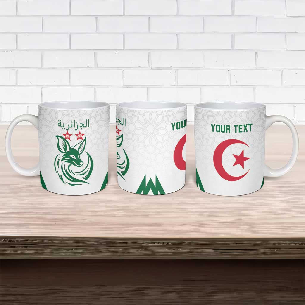 Custom Algeria Football Ceramic Mug Go Fennecs Go