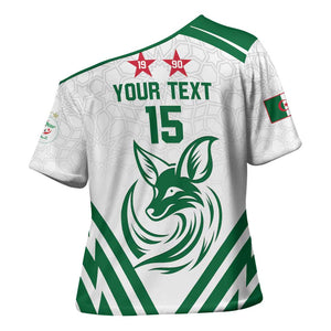 Custom Algeria Football Cross Shoulder Shirt Go Fennecs Go