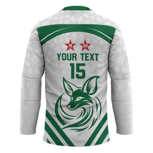 Custom Algeria Football Hockey Jersey Go Fennecs Go