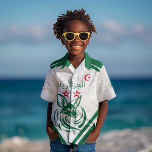 Algeria Football Custom Kid Hawaiian Shirt Go Champions - African Pride