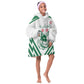 Algeria Football Custom Kid Wearable Blanket Hoodie Go Champions - African Pride