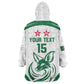 Algeria Football Custom Kid Wearable Blanket Hoodie Go Champions - African Pride