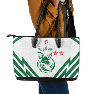 Algeria Football Leather Tote Bag Go Champions - African Pride