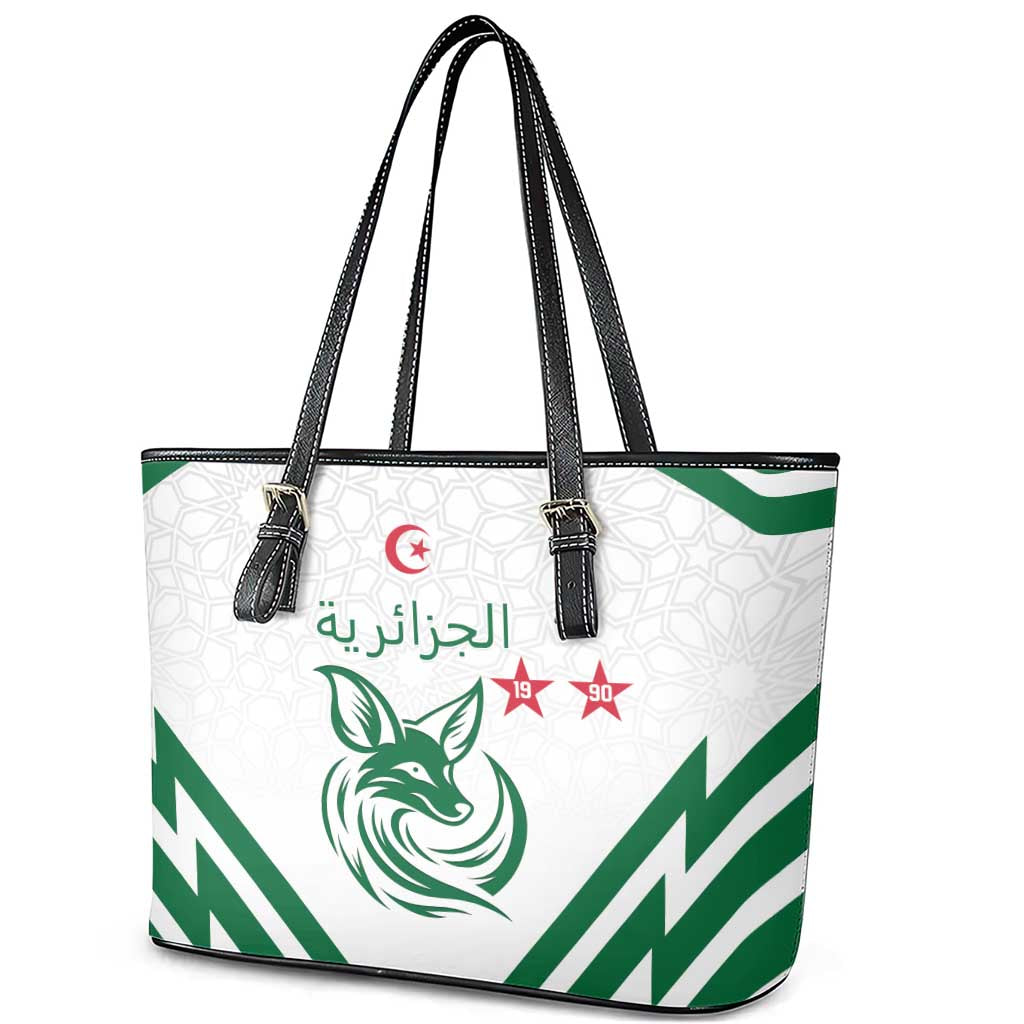 Algeria Football Leather Tote Bag Go Champions - African Pride