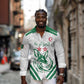 Algeria Football Custom Long Sleeve Button Shirt Go Champions - African Pride