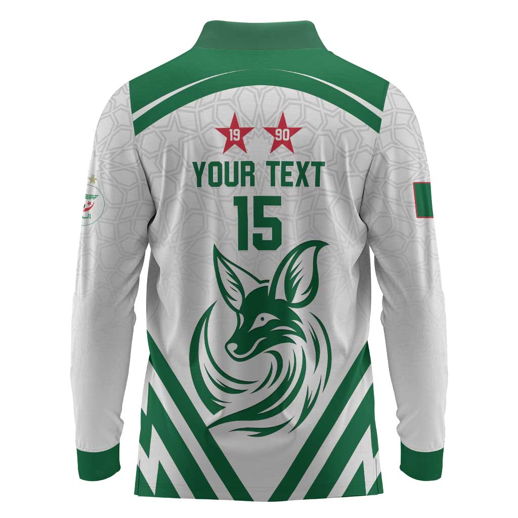 Algeria Football Custom Long Sleeve Polo Shirt Go Champions - African Pride
