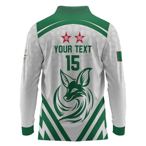Algeria Football Custom Long Sleeve Polo Shirt Go Champions - African Pride