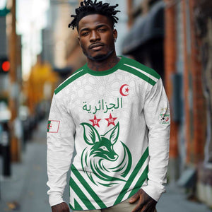 Algeria Football Custom Long Sleeve Shirt Go Champions - African Pride