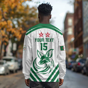 Algeria Football Custom Long Sleeve Shirt Go Champions - African Pride