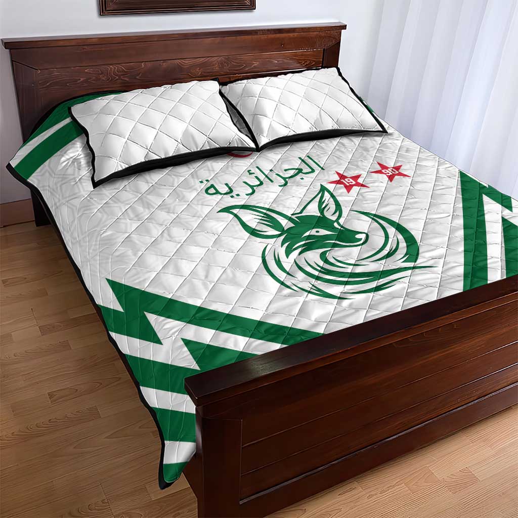 Algeria Football Quilt Bed Set Go Champions - African Pride