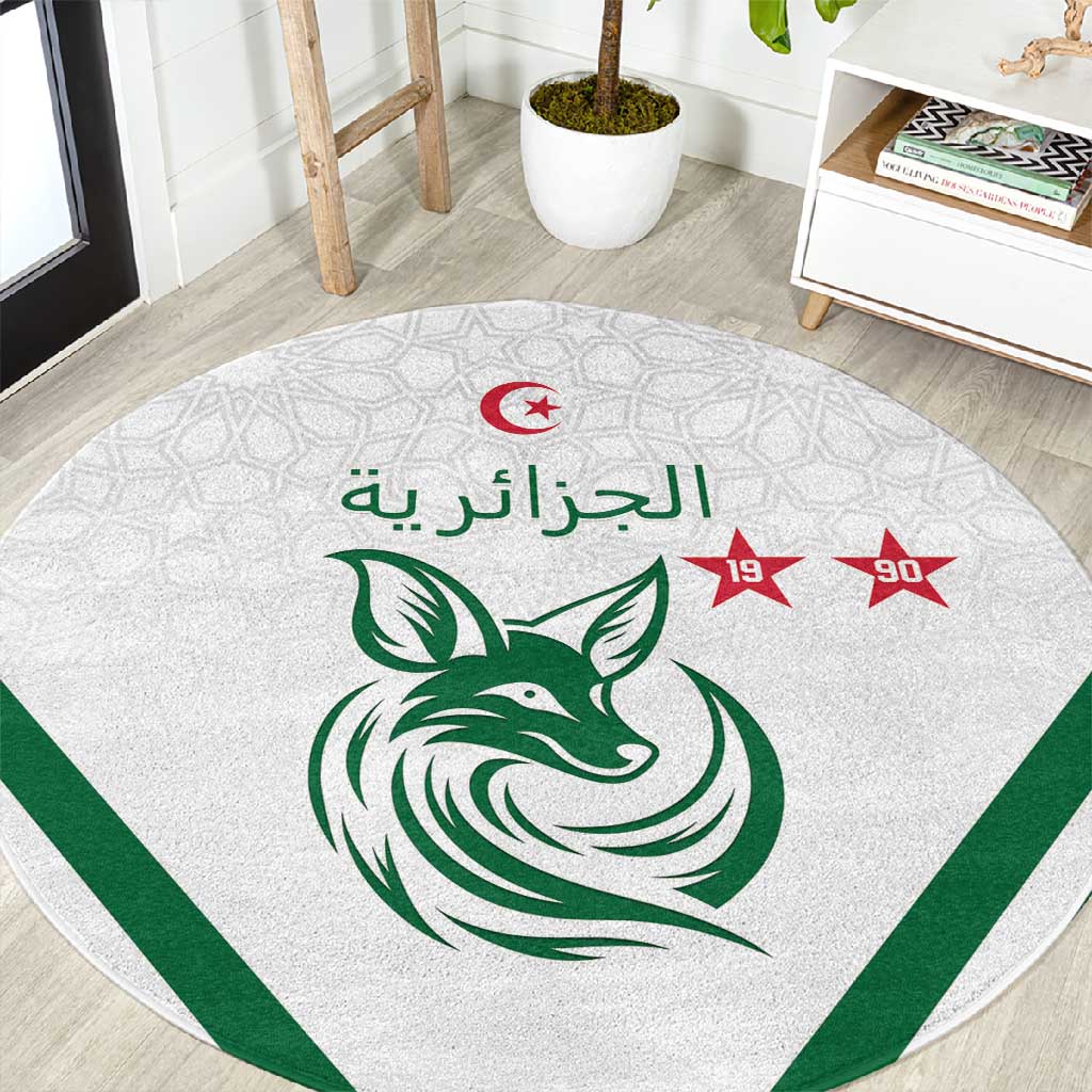 Algeria Football Round Carpet Go Champions - African Pride
